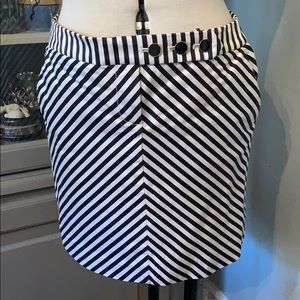 J. Crew striped skirt with pockets